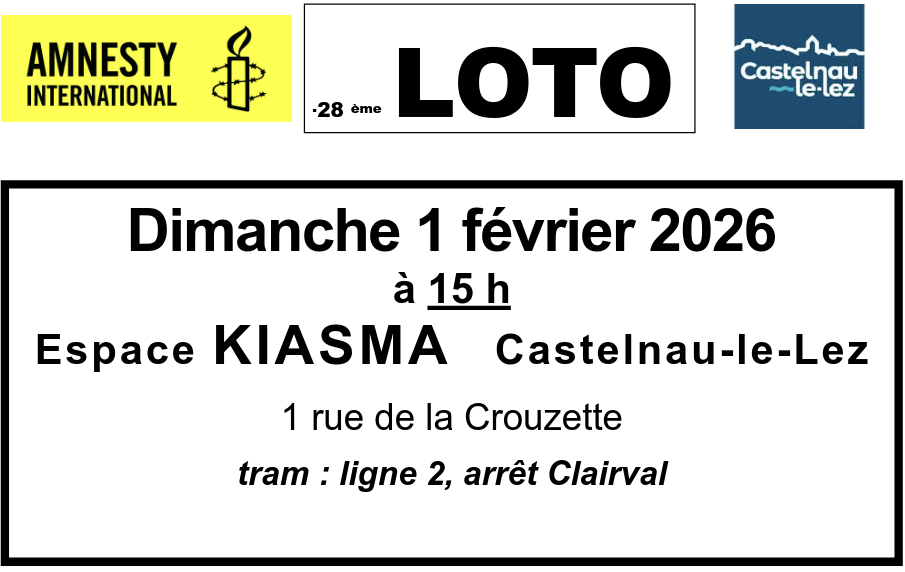 Le traditionnel LOTO d&rsquo;Amnesty International
