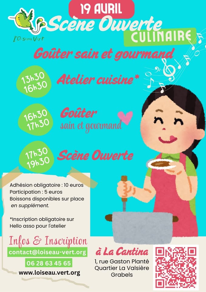 Goûter sain et Gourmand et Atelier cuisine