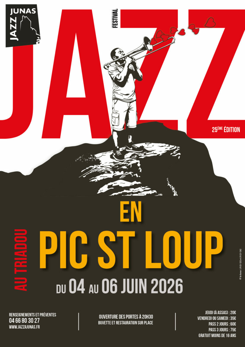 25ème édition du festival Jazz en Pic St Loup du 4 au 6 juin 2026