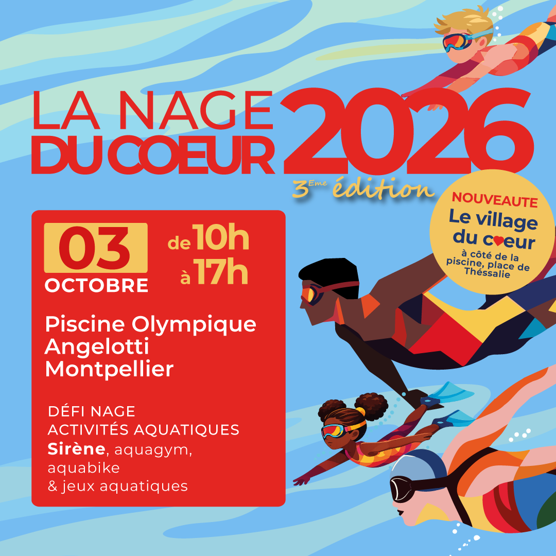 LA NAGE DU CŒUR REVIENT À MONTPELLIER LE 3 OCTOBRE 2026