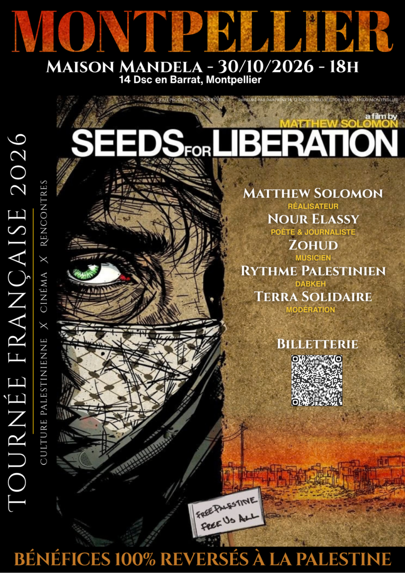 Projection de « Seeds for Liberation » et programmation culturelle